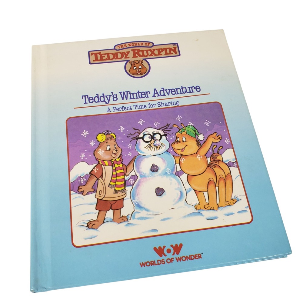 Teddy‎ Ruxpin Teddy's Winter Adventure Hardcover Book Worlds of Wonder 1986